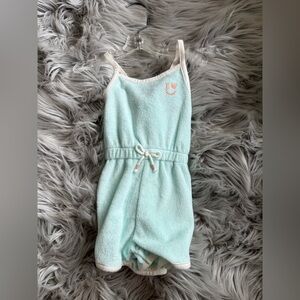 Carter's Mint Green Terry Cloth Romper